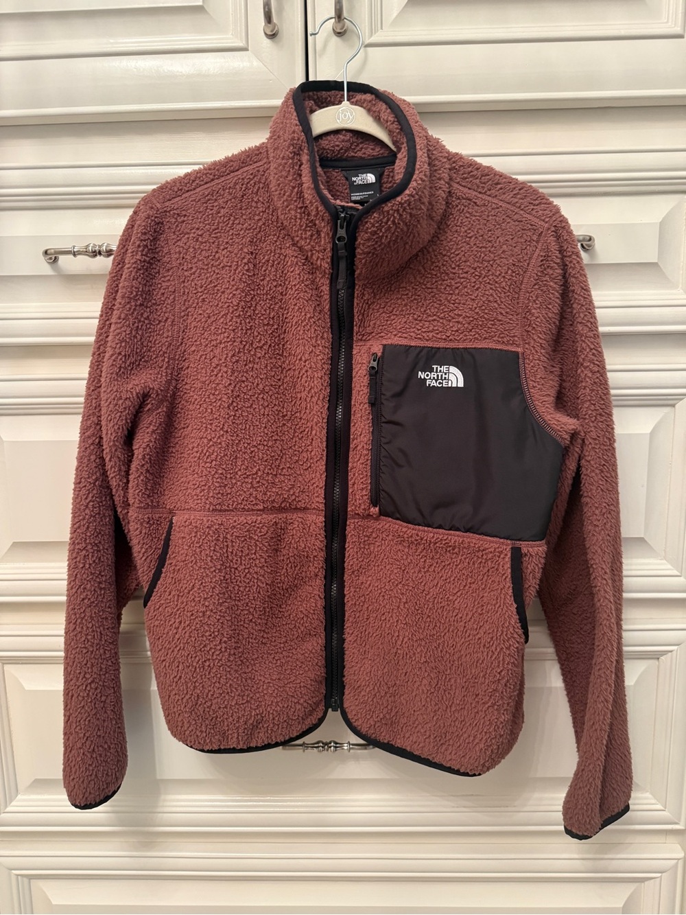 The North Face Women’s Rust Sherpa Fleece Jacket with Chest Pocket